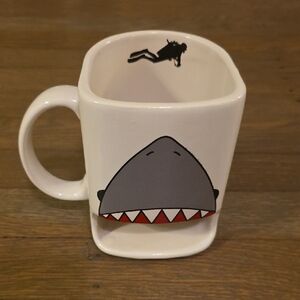 Lenny Mud: Shark Week Cookie Dunk White Mug